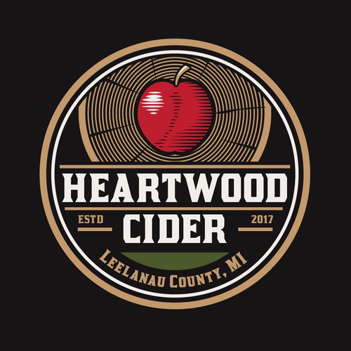 Apple logo with the title 'Logo for cider producer'