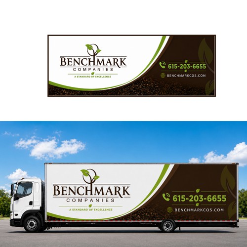 Car graphics design with the title 'Benchmark Companies'