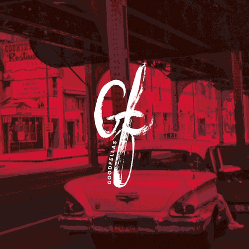 Brush lettering design with the title 'Logo concept for GoodFellas'