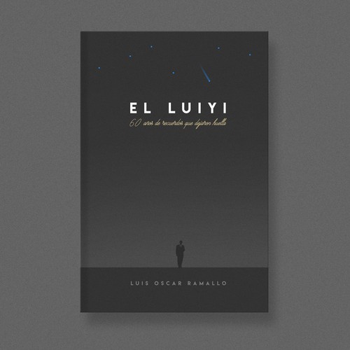 Biography design with the title 'Book cover idea for EL LUIYI'