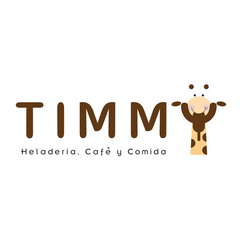 Giraffe logo with the title 'TIMMY'S Ice Cream'