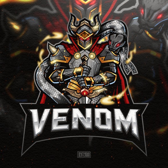 Warrior artwork with the title 'XCALIBUR - VENOM'