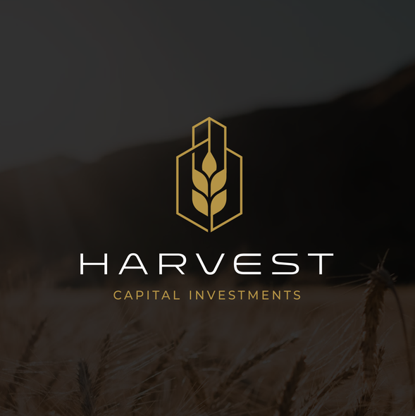 Agriculture brand with the title 'wheat building logo concept'
