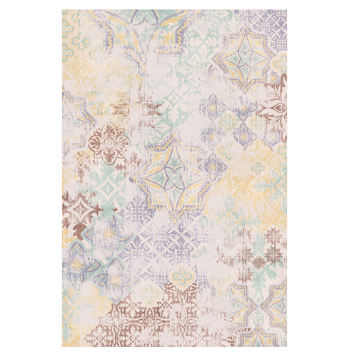 Textile illustration with the title 'creating a carpet design'