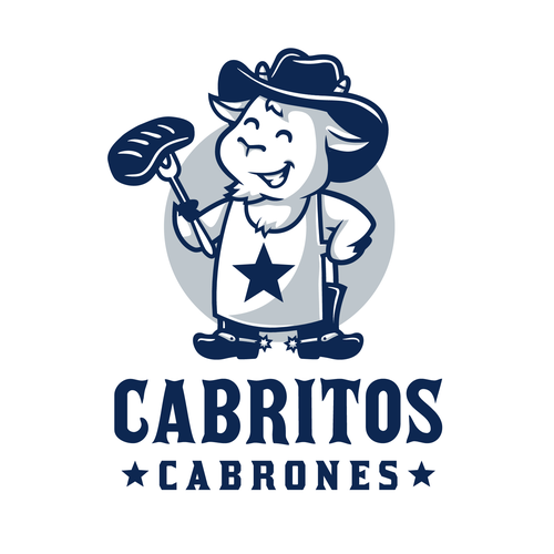 Grill design with the title 'Cabritos Cabrones logo'