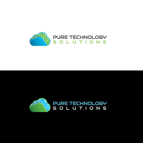 Board design with the title 'Pure Technology Solutions of Logo'