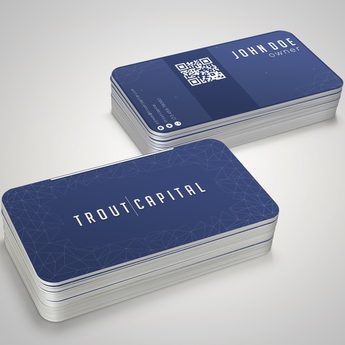 Name card design with the title 'Modern Techno Business Card'