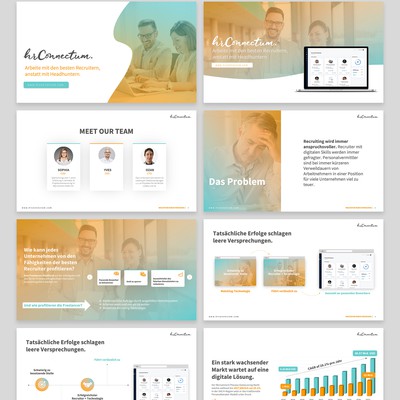 Pitch Deck Design For a Web Company