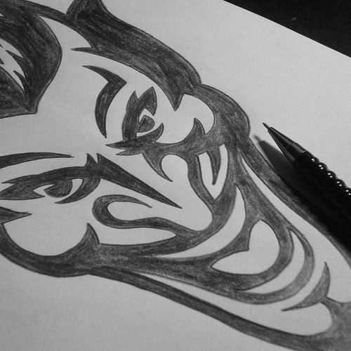 Sports logo with the title 'Sketch - Blue Devils'