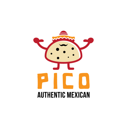 Sombrero logo with the title 'mexican restaurant logo'