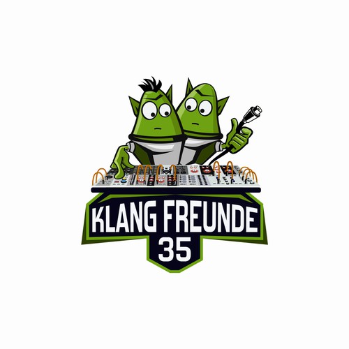 Alien logo with the title 'Logo for electronic band'