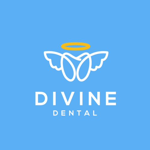 Dental logo with the title 'Divine dental'