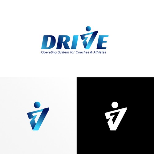 Paper plane design with the title 'Dynamic logo for DRIVE OS'