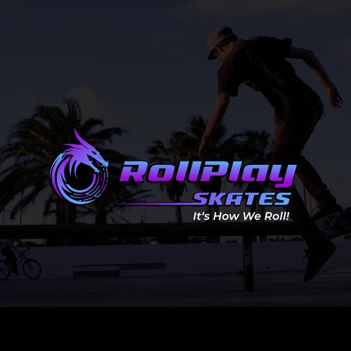 Skater design with the title 'RollPlay'