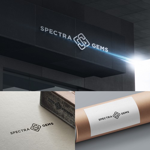 Letterhead logo with the title 'Logo Design for Spectra Gems'