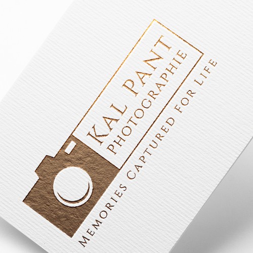 Memories logo with the title 'Kal Pant Photographie Logo Design'