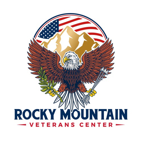 Hawk logo with the title 'Rocky Mountain Veterans Center'