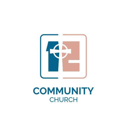 Catholic logo with the title 'Logo for Community Church based on 12 Disciples of Jesus'