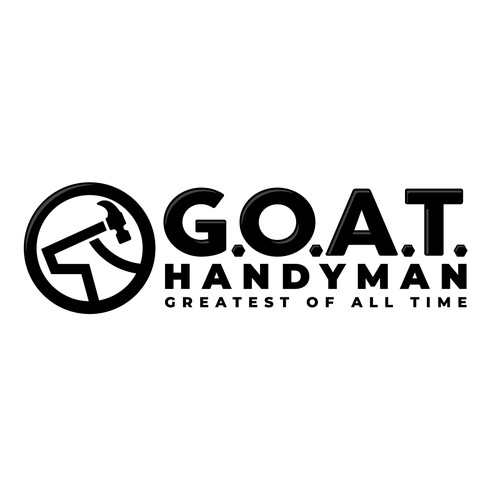 Handyman logo with the title 'G.O.A.T. Handyman Logo'