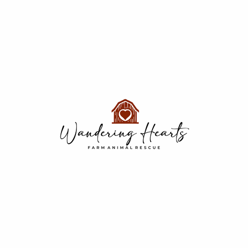 Rescue logo with the title 'wandering hearts'