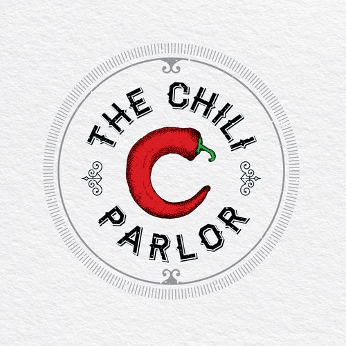 Chili pepper logo with the title 'Chili Parlor'
