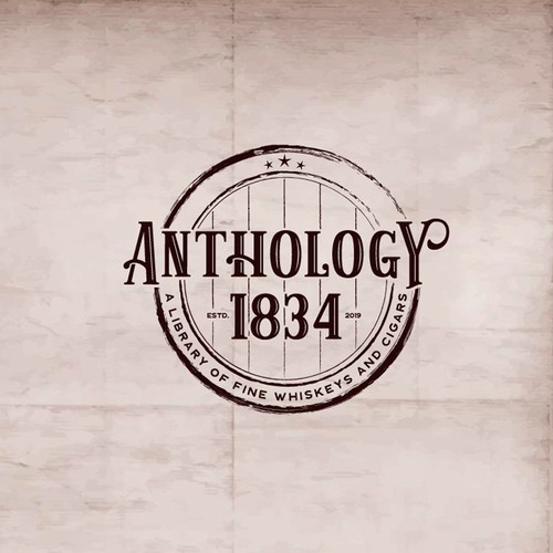 Nightclub logo with the title 'Whiskey and Cigar Bar'