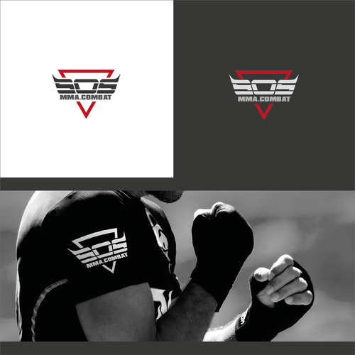 Fight logo with the title 'Logo concept for Sport fighters Brand'