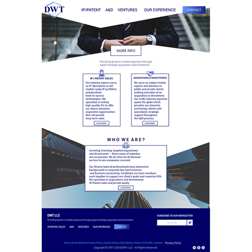 Eye-catching website with the title 'Professional eye-catching website UI'