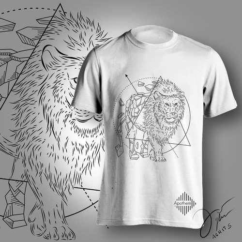 Geometric t-shirt with the title 'Tshirt Design'