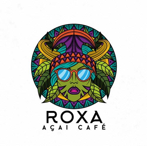 Amazon logo with the title 'Logo for an organic restaurant with traditional Brazilian food.'