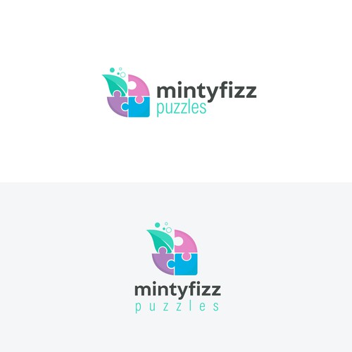 Puzzle piece design with the title 'Playful logo design'