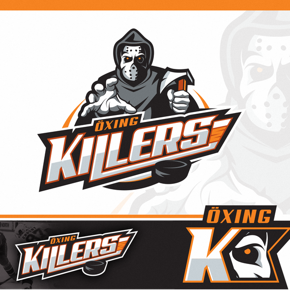 Ice hockey logo with the title 'IceHockey Logo'