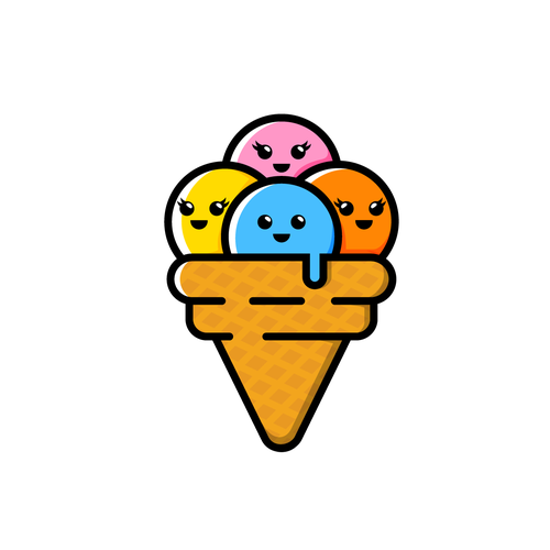 cool ice cream logos