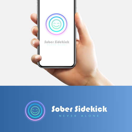 Nice logo with the title 'Sober Sidekick'