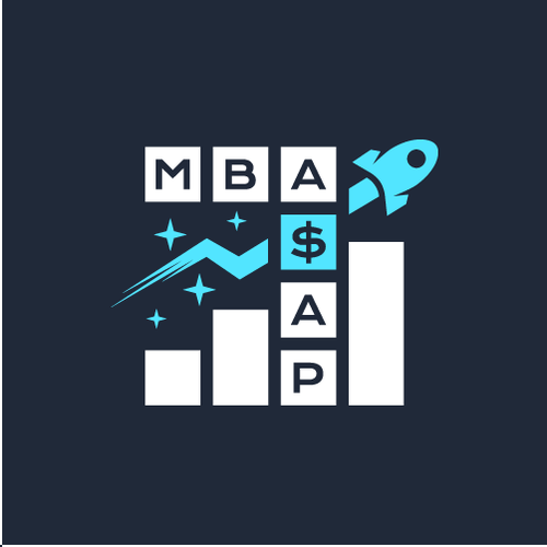 Graph design with the title 'Modern and fun logo for MBA ASAP'