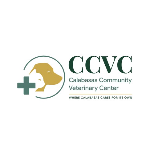 Patient logo with the title 'Veterinary Care Logo Design'