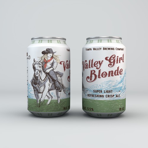 Craft label with the title 'Mountain Town Brewery Beer Label'