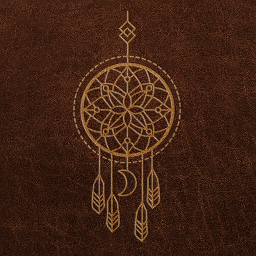 Notebook design with the title 'Notebook Leather Cover - Deboss Logo'