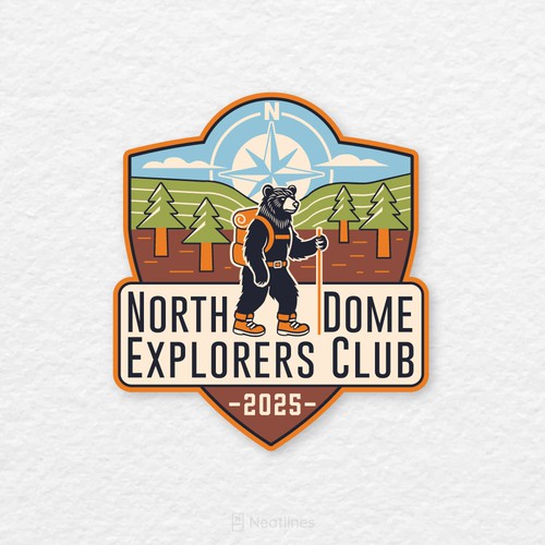 Bear logo with the title 'North Dome Explorers'