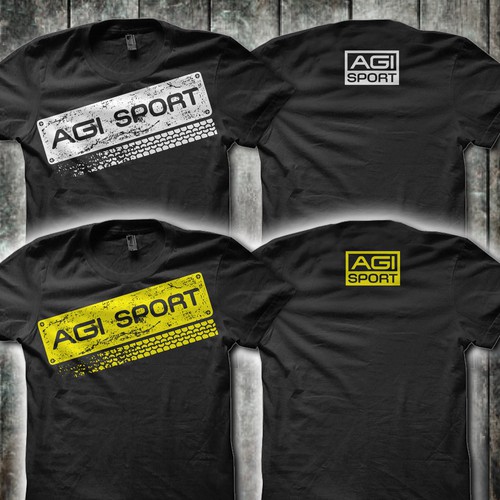 Graphic t-shirt with the title 'AGI sports Design'
