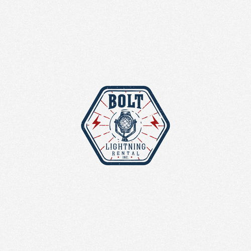 Lightning logo with the title 'Bolt Lighting Rental'