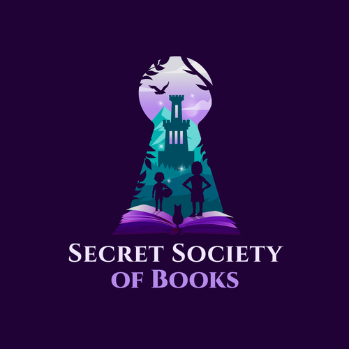 Magical logo with the title 'Secret Society of Books'