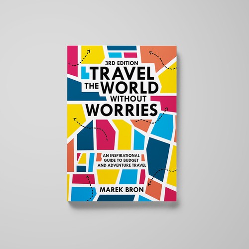 Travel book cover with the title 'Book Cover Concept'