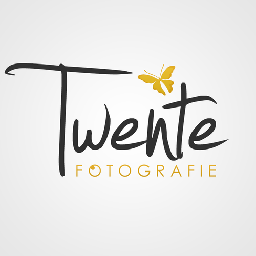 Orange and black logo with the title 'Fotografie Twente — New logo wanted for Fotografie Twente'