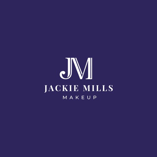 Bridal design with the title 'Jackie Mills Makeup Logo'