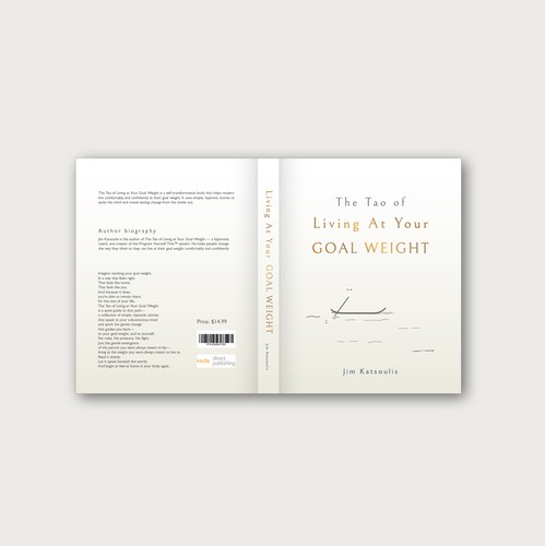 Aesthetic book cover with the title 'The Tao of Living At Your Goal Weight _ Book Cover'