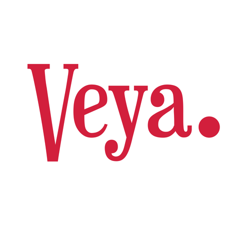 Serif logo with the title 'Red logo with white background'