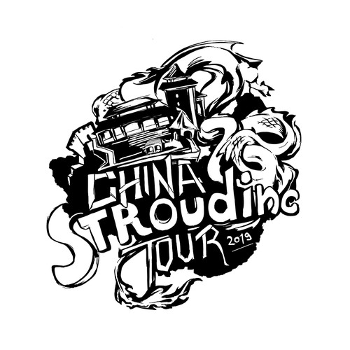 Travel t-shirt with the title 'China Tour Logo'