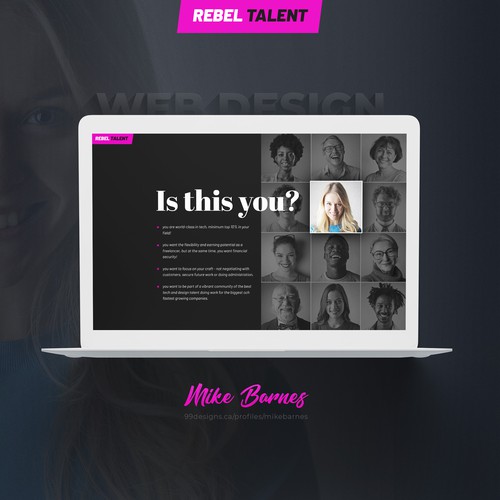 Landing page website with the title 'HR Consultancy Landing Page'