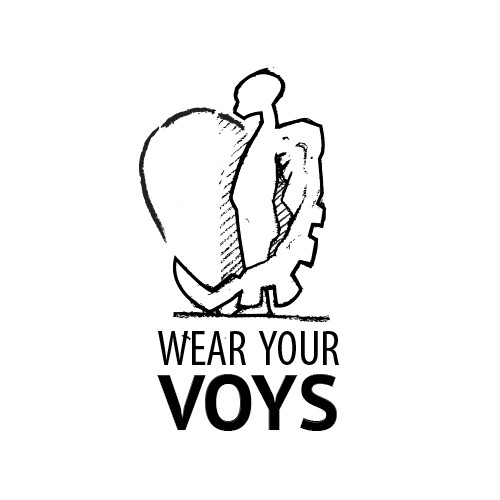 Angel heart logo with the title 'LOGO - Wear Your Voys'